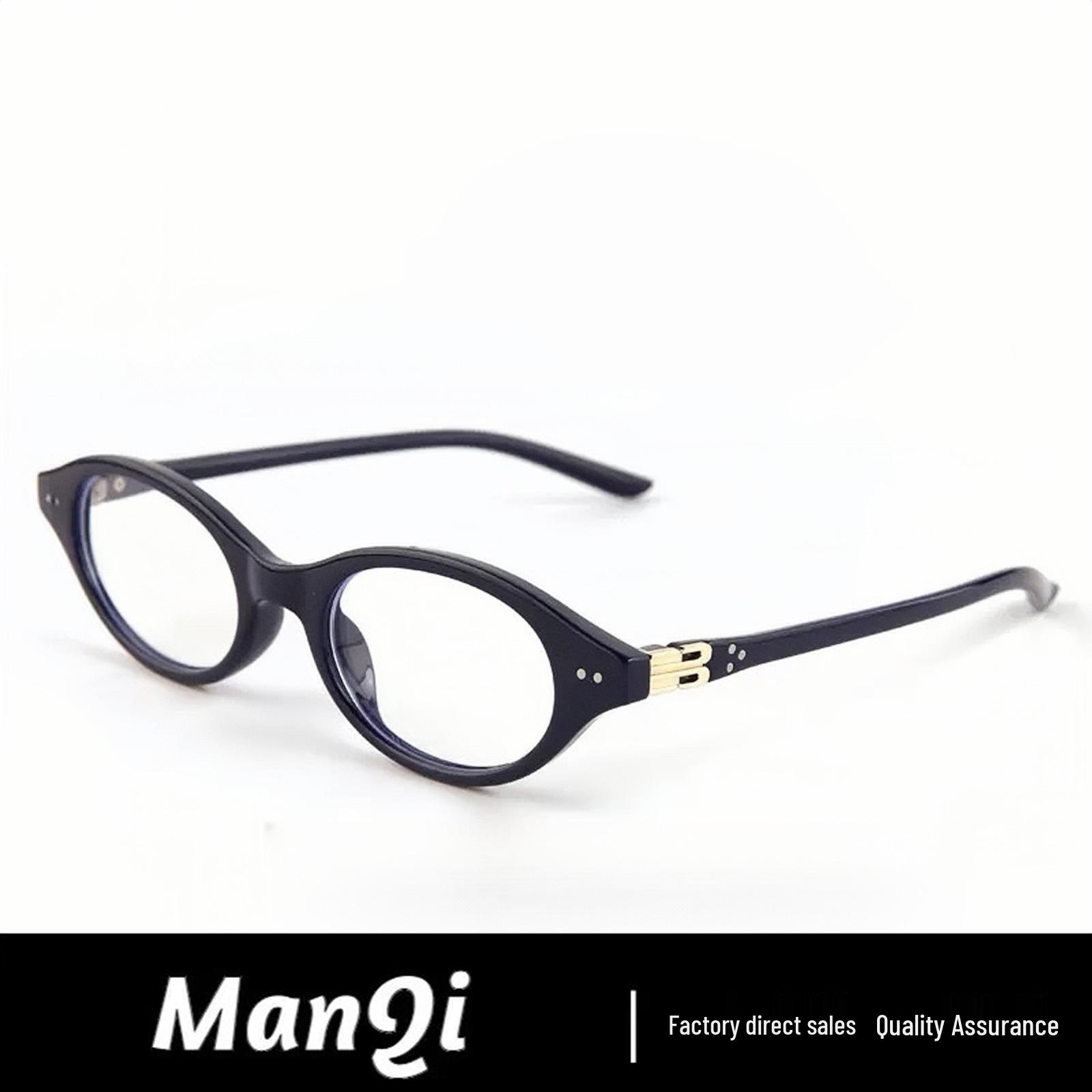 

Женские гиковские овальные очки в черепаховой оправе: Европейский и американский минимализм, Маленькая оправа, Защита от синего света