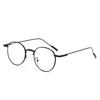 Retro Gold Round Frame Women'S Plain Face Pure Desire Wind Matte Glasses Can Be Equipped With Myopia Frame