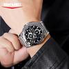 Men’s Watches Fashion Business Date Watch Luxury Men Steel Quartz Wrist Watches Chronograph 3 Dials Male Clock