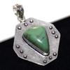 Exclusive Chrysoprase 925 Silver Plated Pendant 2.2" Premium Jewellery Trendy H8p78