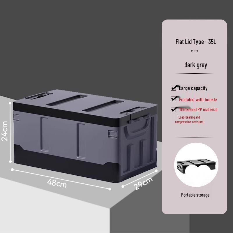 Folding Car Trunk Storage Box for Camping and Vehicle Interior Supplies