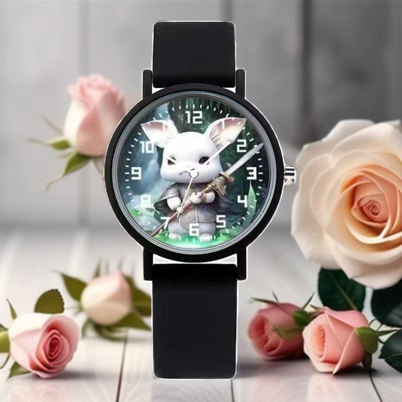 Zodiac Uhr Mädchen Kinder Cartoon Schüler Jungen Nische Hoher Wert Weiß Trend Einfache Quarz Uhr
