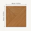 Slatted Soundproof Wall Panel Wood Grain Wall Sticker New 3D Wall Panel  Home Office