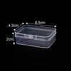 Transparent Rectangle PP Plastic Storage Box for Hardware & Electronic Components