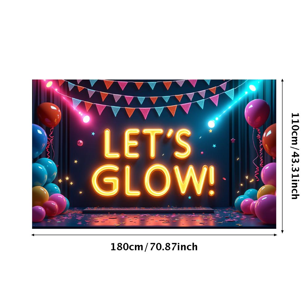 Photo Prop LED Neon Banner Party Decoration Glow Effect Neon Sign For Festival Decoration Party Celebration Night Event