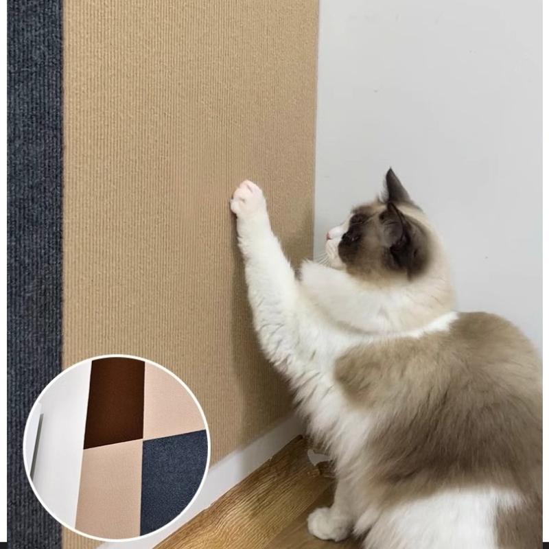 Trimmable Self-Adhesive Carpet Mat Pad Cat Pet Scratcher Furniture Couch Corner Indoor Furniture Wall Protector Anti Wear-Resistant Cat Scratch Mat