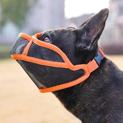 Adjustable Pet Dog Mask Anti-barking Anti-biting Bulldog Mask Breathable Prevent Accidental Eating Pet Dog Muzzles