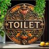 Vintage Metal Toilet Sign 20x30cm Humorous Home Outdoor Decor