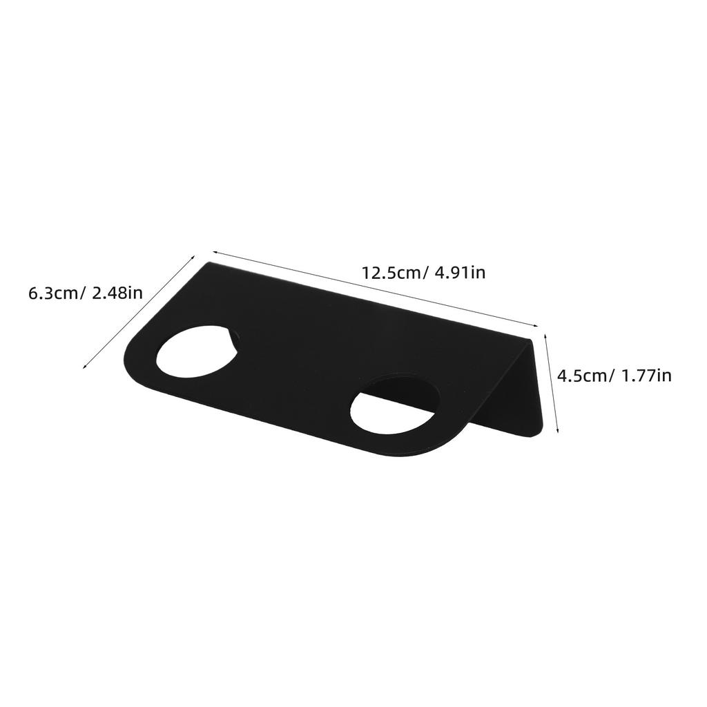 Wall Mount Soap Dispenser Holder Stainless Steel Punch-Free Installation for Bathroom Kitchen Home Hotel Black