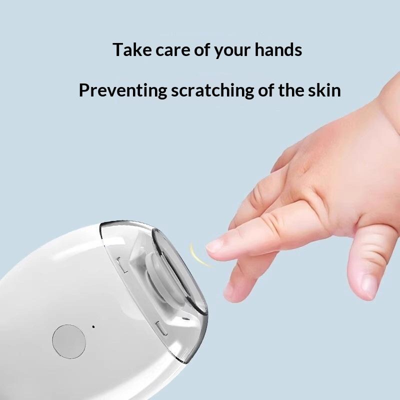 2 in 1 Electric Nail Clipper Grinder with Bright LED Light Automatic Nail Trimmer for Effortless Grooming