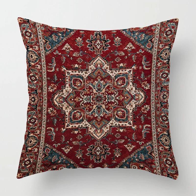 Living Room Sofa Cushion Cover Fashion Decorative Persian Carpet Pattern Pillow Cover Pillow Cover Home Decor