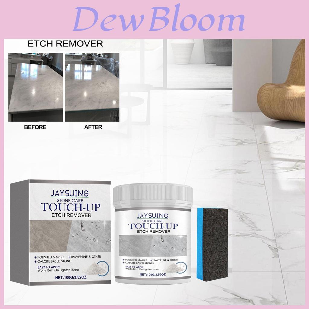 Jaysuing Marble Polishing Powder For Home Kitchen Stain Removal And Shine 100g With Sponge