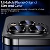 Titanium Black Metal Glass Camera Lens Screen Protector For iPhone 17 16 15 Pro Max 14 Plus 13 Protection Cover 15Pro 14Pro Accessory