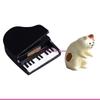 E06B Resins Cats Musician Sculptures Ornaments Set for Photography and Table Decors