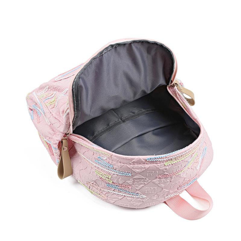 New Casual Backpack High Value Large Capacity Cute Sweet Schoolbag College Student Lightweight Backpack