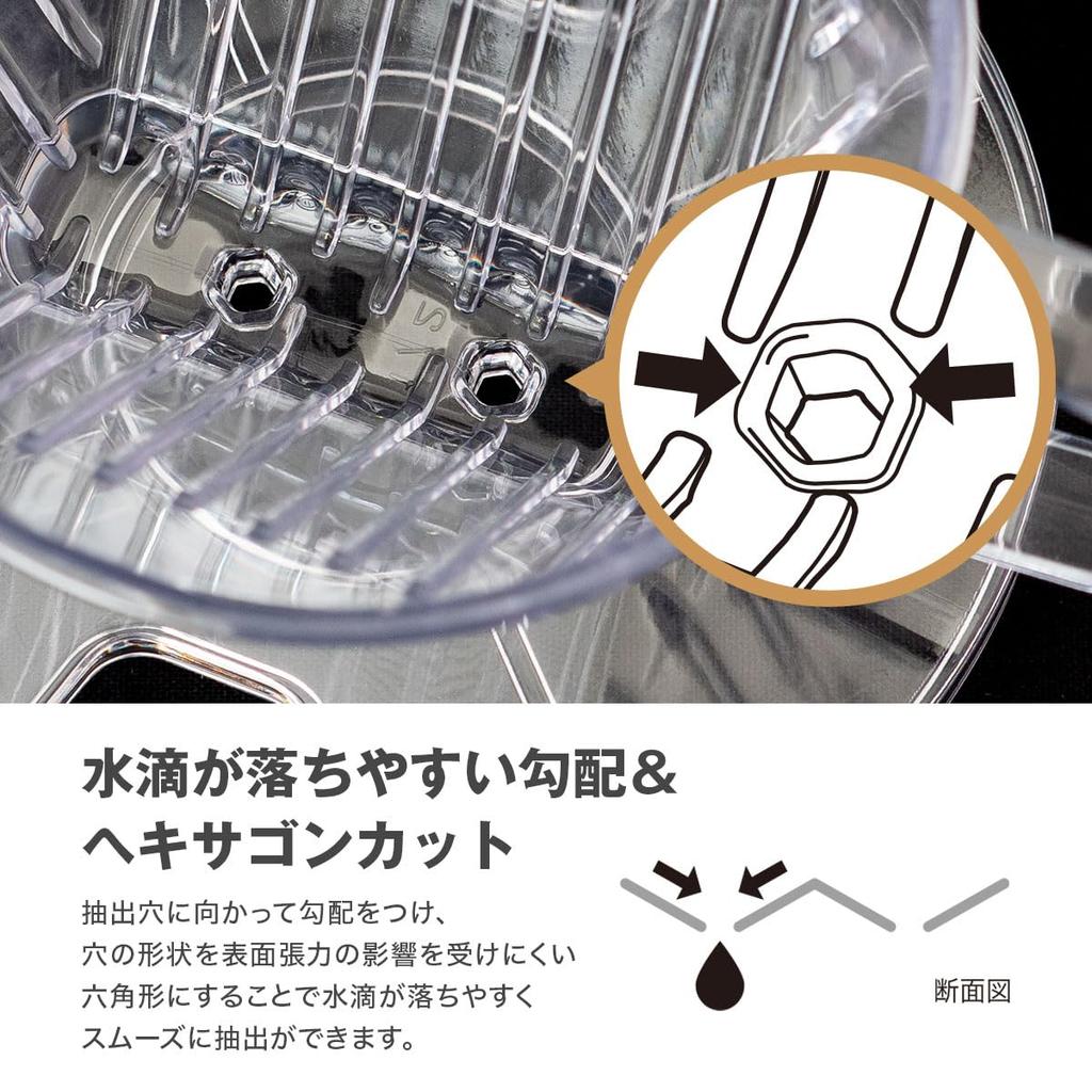 Atlas Cafe Link Coffee Server, 850mL, and Dripper Set for 1-2 Cups, Tabletop, Insulated, and Thermos-Compatible, Trapezoidal Design, Direct Drip,