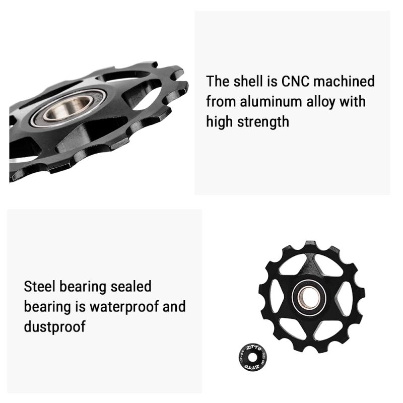 Bike Jockey Wheel Rear Derailleur Pulley 11T Seale D Bearing Aluminum Alloy Jockey Wheel