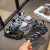 New Popular Autumn Child Sneakers Fashion Leather Surface Comfort Boy Shoes Rotating Buttons Versatile Thick Soled Casual Shoe