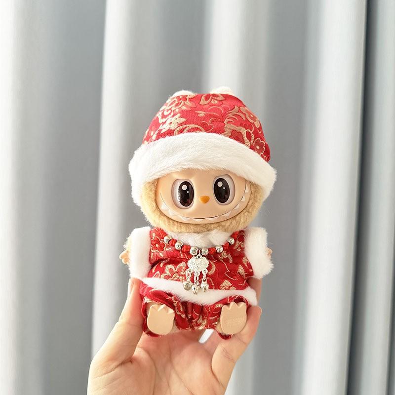 The First, Second and Third Generations of Christmas Baby Clothes Wear 17cm Pendants, and The Clothes Sit with Colored Beads Christmas Set.