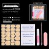 Manicure Tool Kit: Wearable Nails with Jelly Glue, Crystal Stick, Small File, and Alcohol Pads