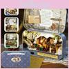 Encantadora Mini Caixa de Teatro DIY Casa de Bonecas com Kit de Cena Miniatura de Campo