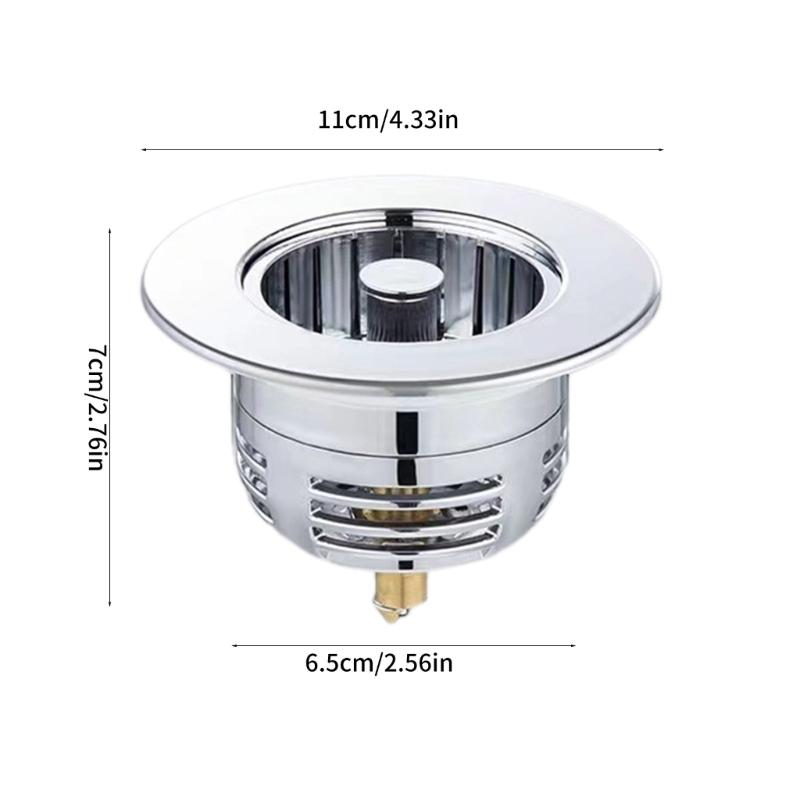 Sink Drain Filter Screen Bounce Cores Sink Drain Plug Sink Basins Drain Baskets Sink Stopper for Bathroom Kitchen