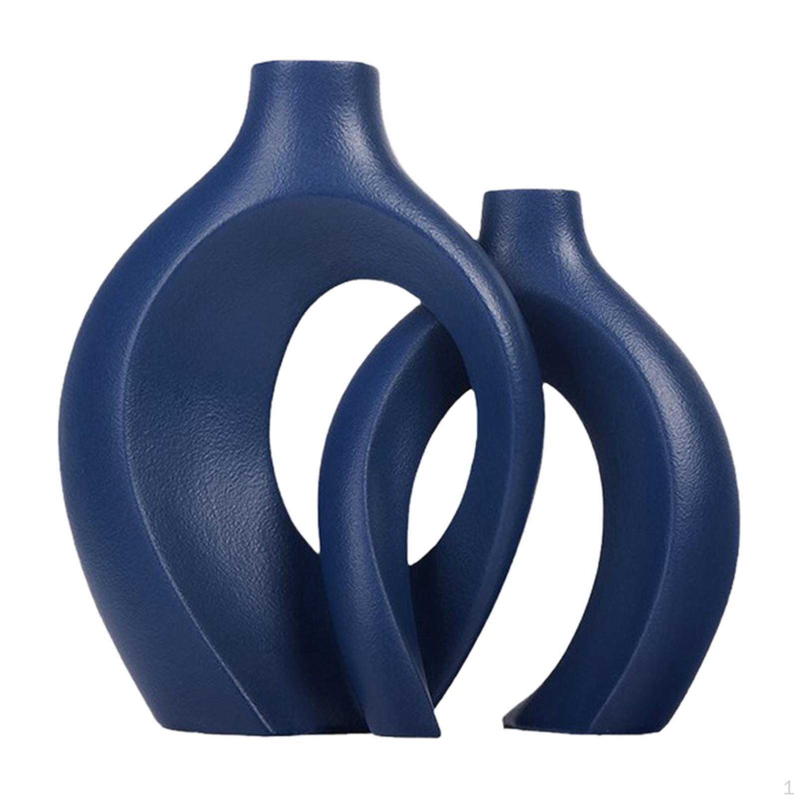 

Керамическая ваза Эстетическая Цветочная Стильная, Современная, Бохо, Минимализм Скандинавская Декоративная для Вечеринки синий
