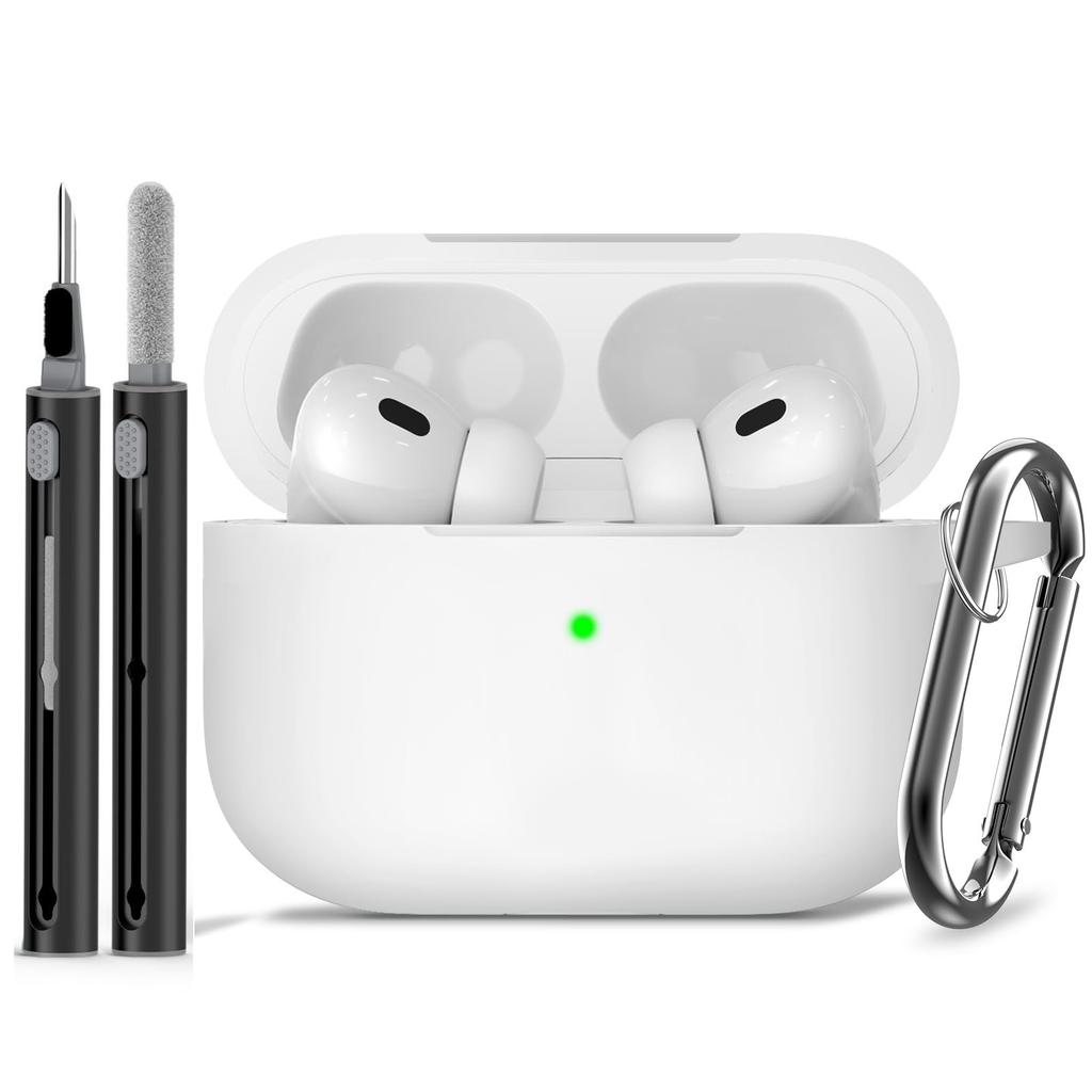 Für AirPods Pro 3. Generation Hülle Neue Weiche Silikonhülle für AirPods Pro 3 Schutzhülle mit Reinigungsset für AirPods Pro 3