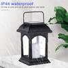 Retro Led Solar Candle Lights With Handle Ip44 Waterproof Outdoor Garden Hanging Decorative Table