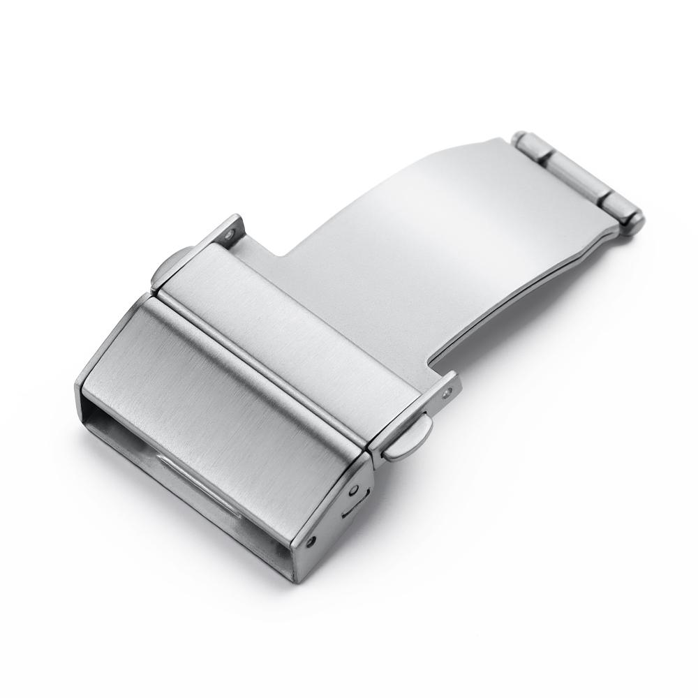 Stainless Steel Watch Buckle 18mm 20mm 22mm Universal Watch Clasp Double Press Metal Replacement Buckle for Mesh Belt Accessory