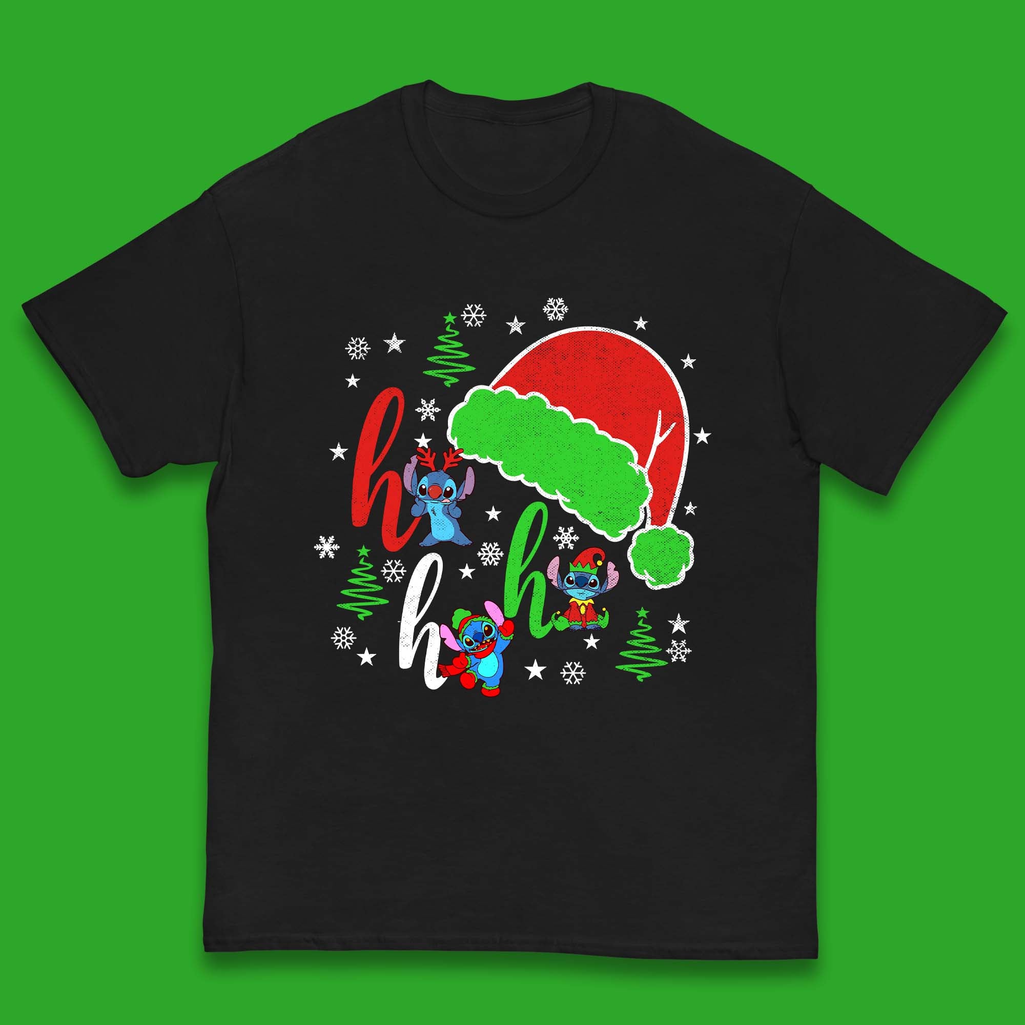 Ho Ho Ho Christmas Stitch Kids T-Shirt 110
