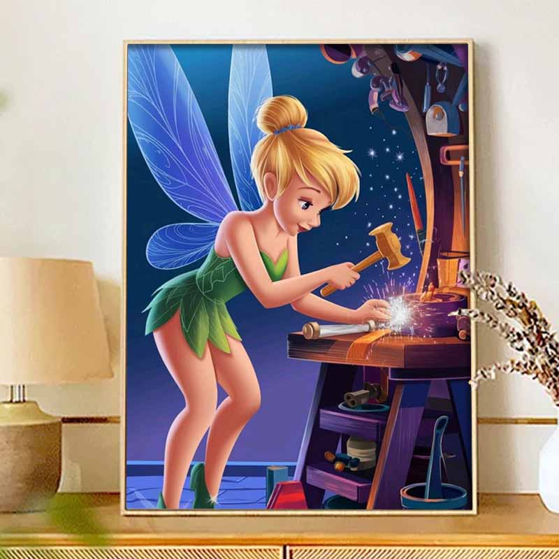 Disney diamond painting full drill 5D Tinker Bell diamond art home decoration creative handicrafts