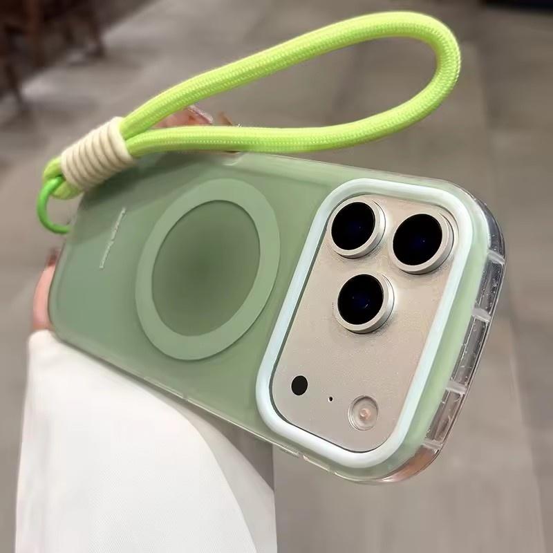 For Magsafe Magnetic Oval Soap Shape Phone Case For iPhone 17 16 15 14 13 12 Pro Max Air Cute Candy Color Wireless Charge Cover