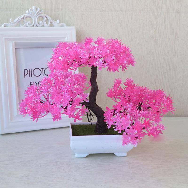 Simulation Plant Small Pot Fake Flower Simulation Green Plant Bonsai Desktop Store Decoration Office Trinket