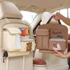 Car Backseat Tissue Box and Storage Organizer