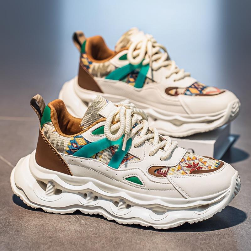 

2025 лето новая мужская обувь для пап модная студенческая сетчатая повседневная спортивная обувь универсальная обувь для мужчин 2025 44