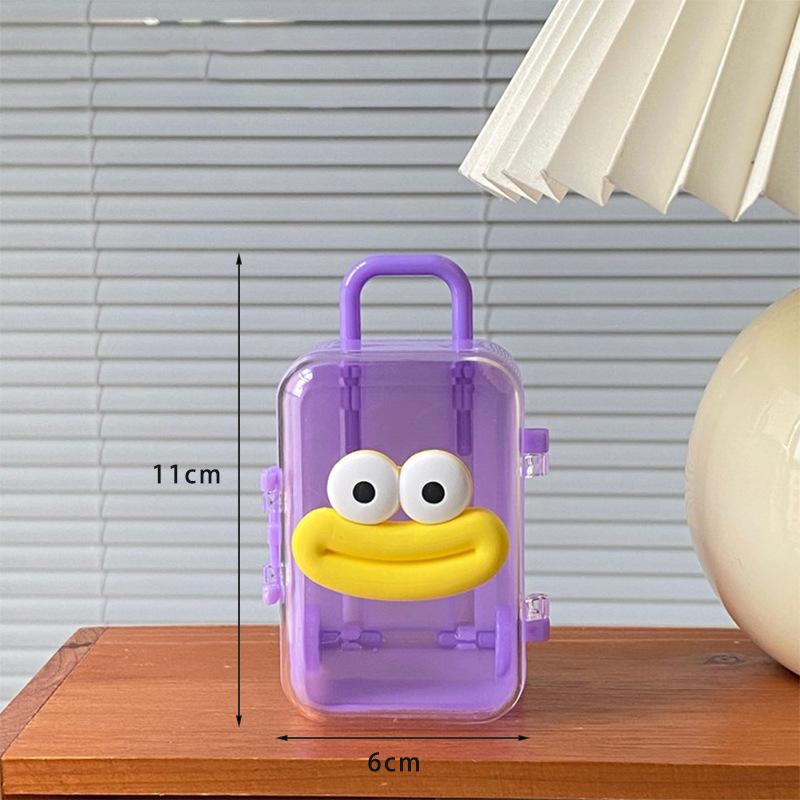 

Мини креативный и забавный чемодан с большим ртом, шкатулка для украшений для женщин, сережек, ожерелий, колец, заколок для волос, шкатулка для хранения украшений, аксессуар жёлтый