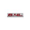 Premium 6.4L 6.4 L for Universal Car Engine Hood Fender Trunk Tail Rear Bonnet Nameplate Decal Emblem Badge Sticker