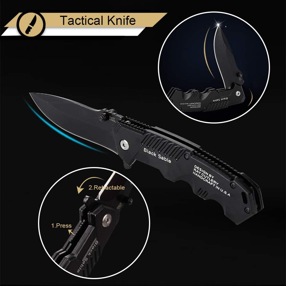 EMDMAK Gifts for Men Dad Husband Boyfriend, Survival Gear and Equipment 15 In 1, Outdoor Emergency Survival Kit, Camping Hunting Fishing Christmas