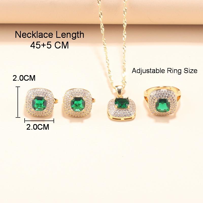 Brazilian Wedding Accessories  Gold Plated Dubai Luxury Quality Zircon Necklace And Hoop Earrings Bridal African Jewelry Sets