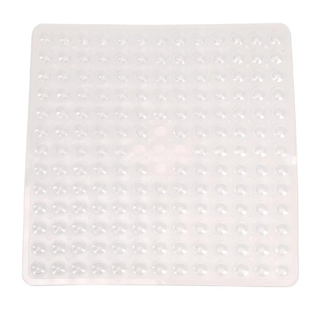 Čtvercová koupelnová předložka, Protiskluzová koupelnová předložka s přísavkami, Koupelnová předložka, Drenážní otvory, Lze prát v pračce