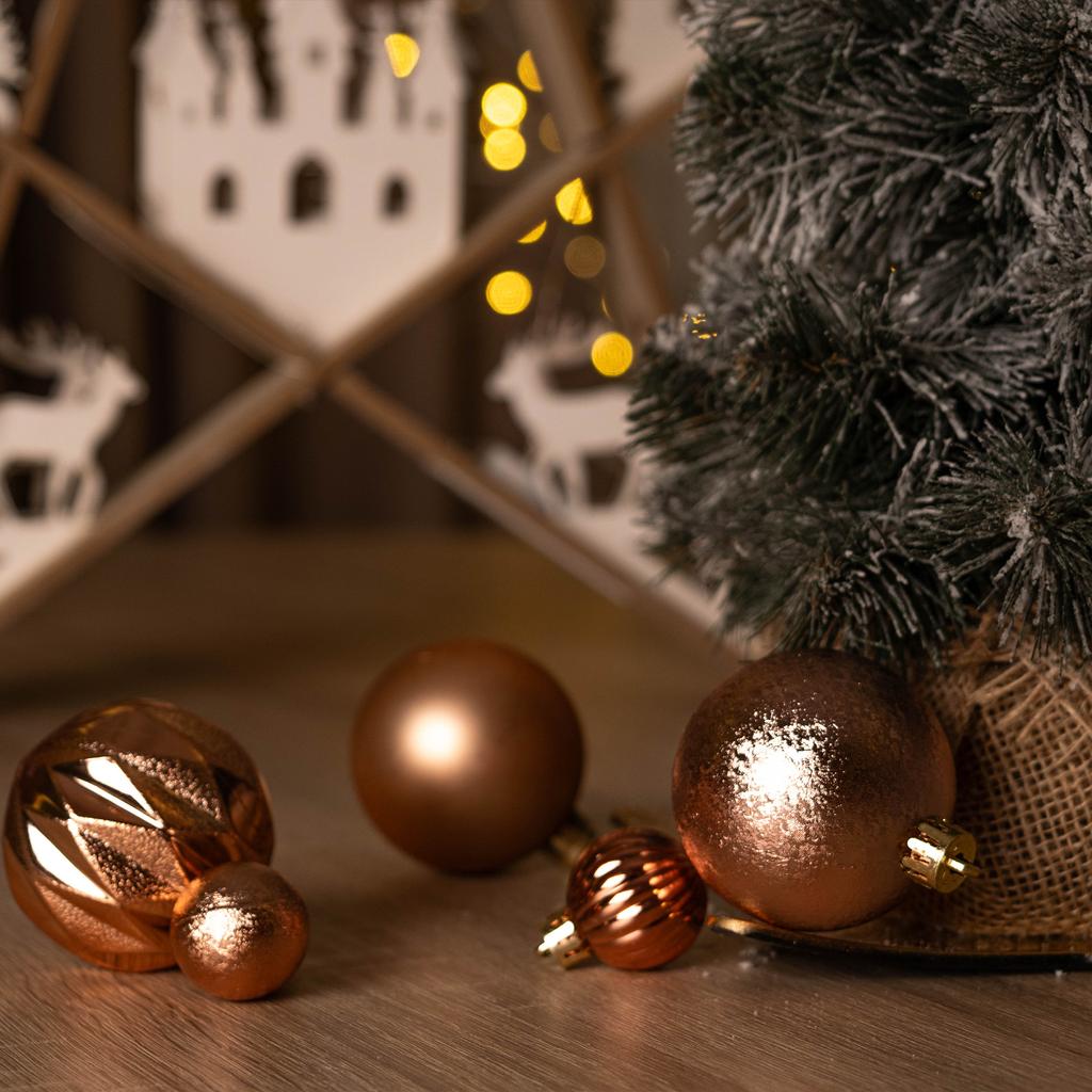 Christmas Baubles Shatterproof Christmas Tree Bauble Christmas Decorations Set 44x