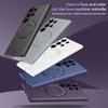 Metal Strong Magnetic Absorption Case For Samsung S24 Ultra S23 + S23 Plus S24 + Galaxy S24 Frosted Car Holder Protection Cover