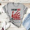 I Wear Red for My Sisters No More Tshirt Stolen Sisters Shirt Murdered Women T-shirt Short Sleeve Graphic Tees Missing Women Tee