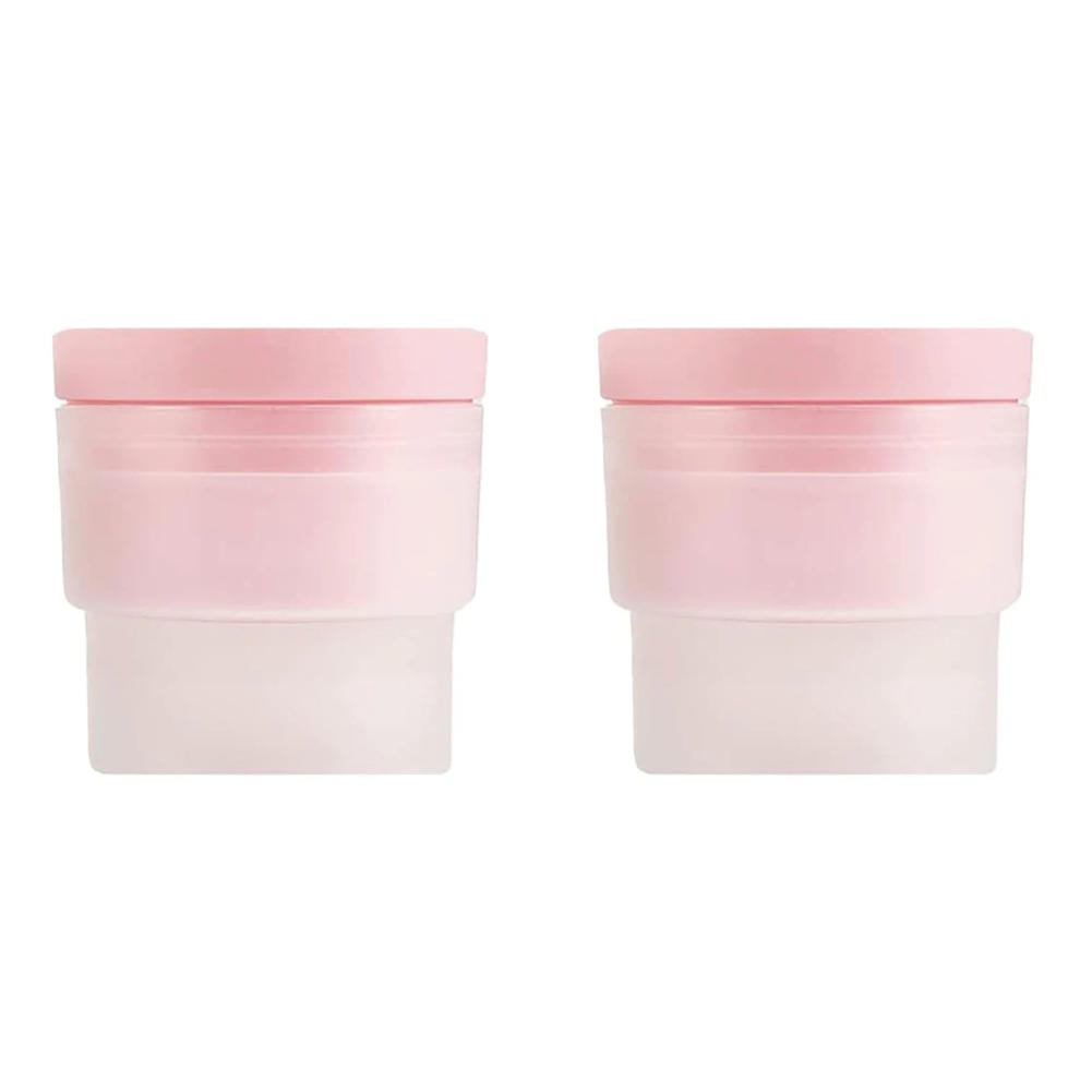 

Silicone Circular Ice Hockey Mold with Lid for Tea Coffee Whiskey (Pink)