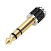 1/2 Pcs 1/4inch To 3.5mm Adapter Male To Female Stereo Headphone Audio Adapter 6.35 To 3.5 Converter for Amplifier Mixer Guitar
