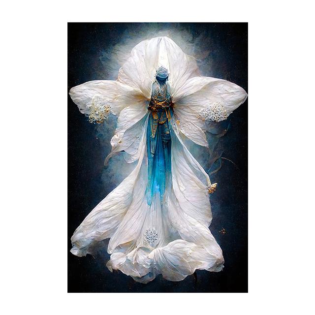 Raven Queen Sacral Redemption Posters and Prints Wall Art Pictures Flower People Canvas Painting Living Room Home Decor Cuadros