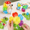 Dzieci Squishy Sensoryczne Zabawki Fidget Ściskanie Sortowanie Kolorów Gry Redukujące Stres Autyzm Motoryka Mała Przedszkolne Zabawki Montessori