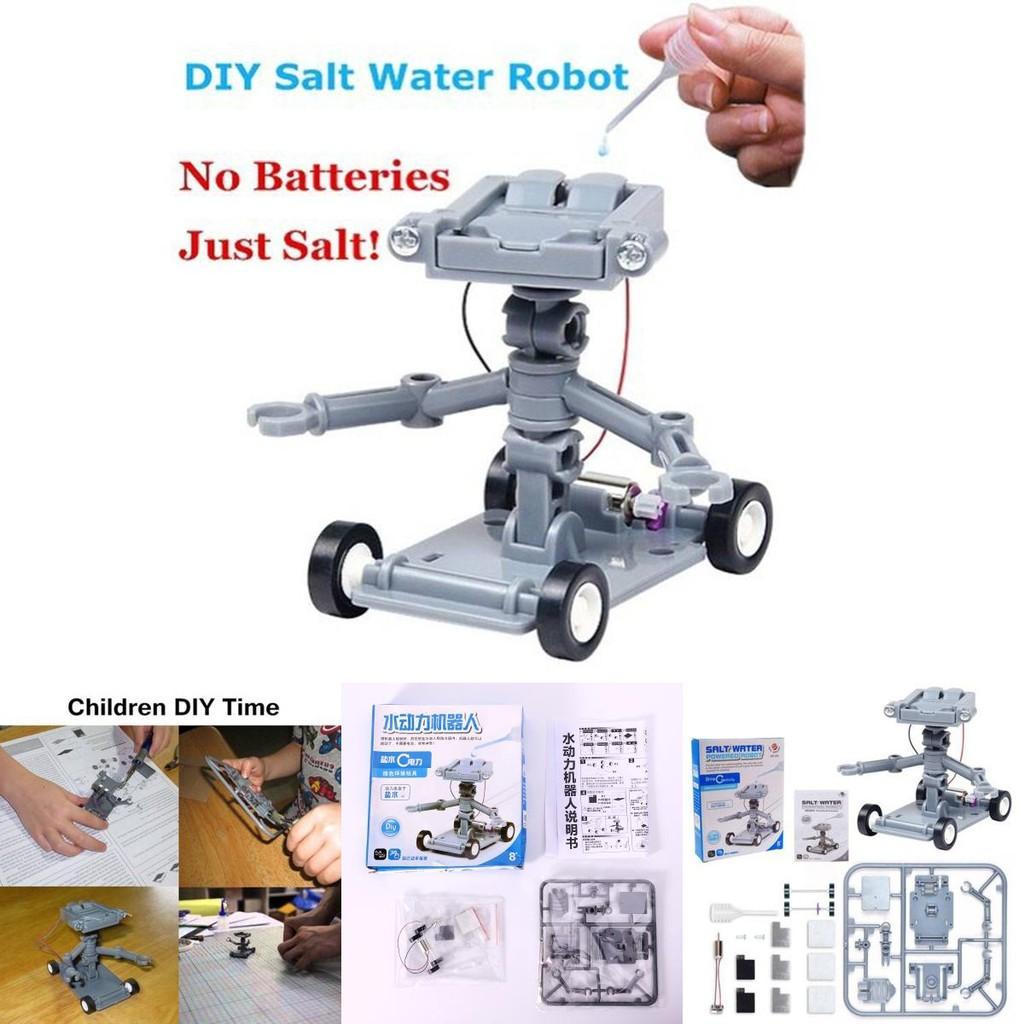 Salt Water Powered Car Science Toy With Assembly For Kids Educational Fun