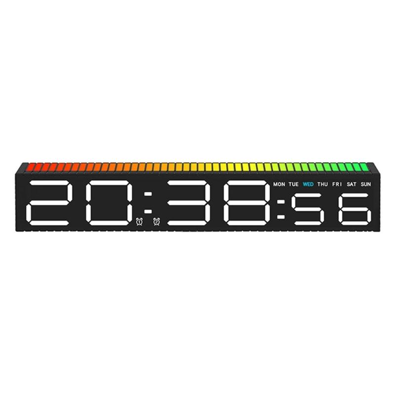 Digital Alarm Clock With Large LED Display 12/24 Format For Home Or Office Decoration Modern Look